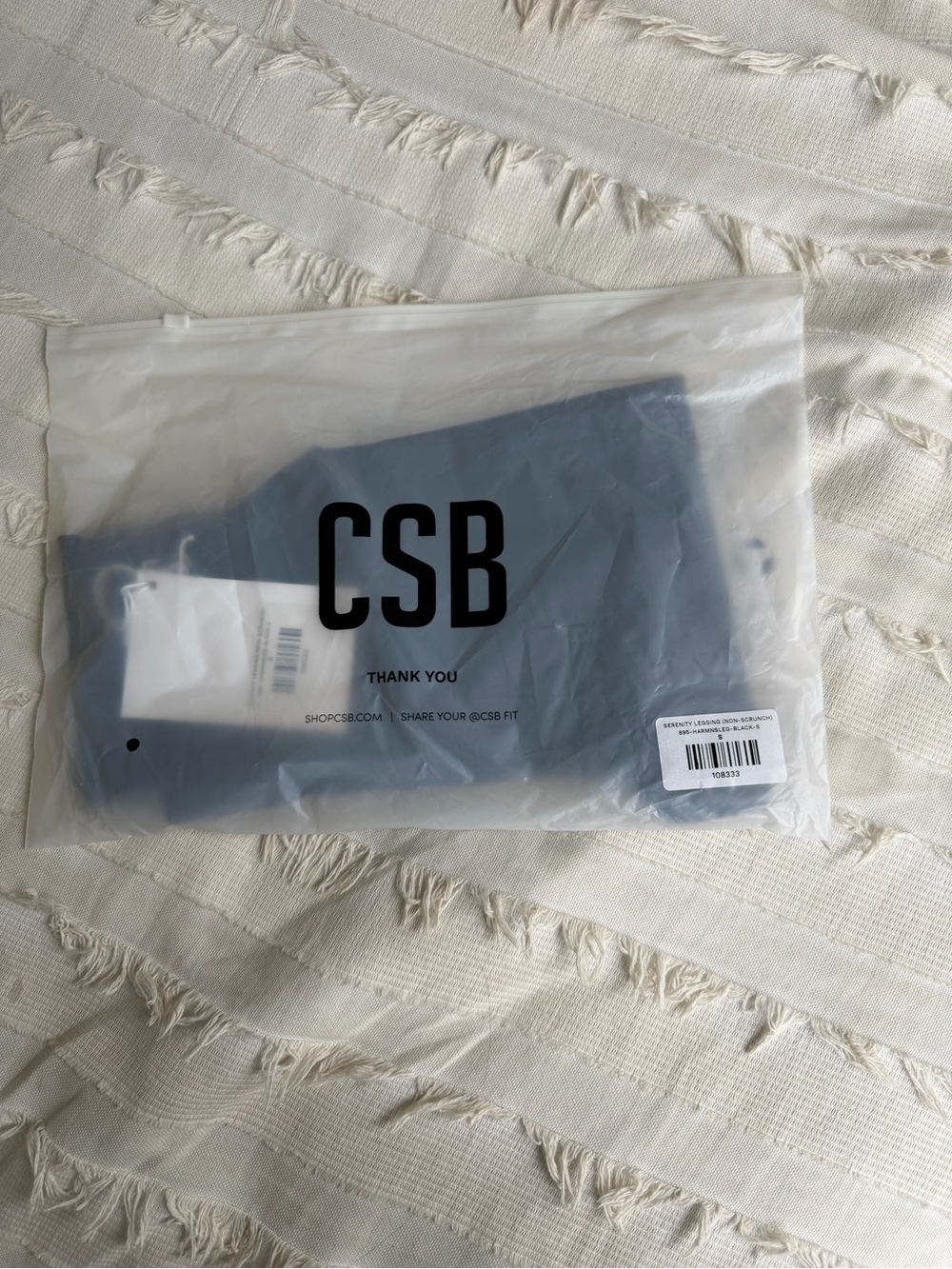 NWT Crop Shop Boutique CSB Serenity Leggings in Black Size Small - Picture 9 of 9